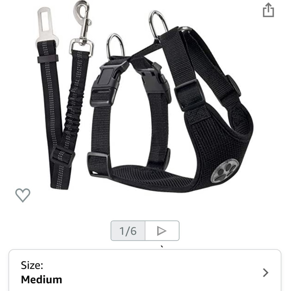 Dog Car Harness Plus Seat Belt Strap